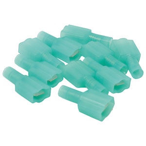A-R19WP Connector, Male, Insulated & Weather Proof, 16-14 AWG, .25" Tab, 10 Pack