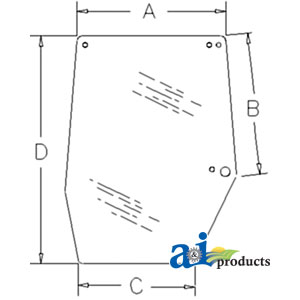 A-248723A1 Glass, Door, Upper (RH)