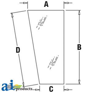 A-T191073 Glass, Windshield, Lower (LH)