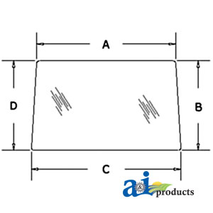 A-3306547M2 Glass, Rear