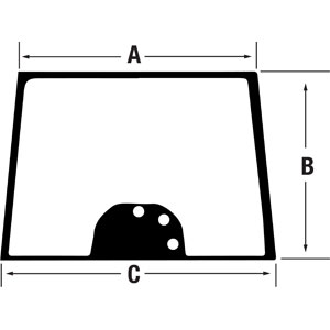 A-3777602M2 Glass, Windshield