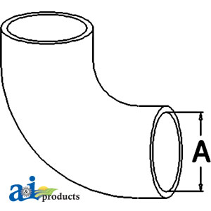 A-158624A Radiator Hose, Lower