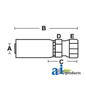 A-FPX-12-12-W (HW-FPX) Female NPSM Pipe Swivel - Straight