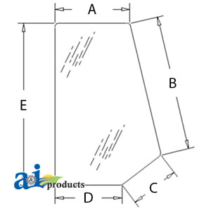 A-85801628 Glass, Rear, Side (RH/LH)