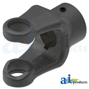 A-806-3522 Round Bore Implement Yoke (Double Keyway & Set Screw)