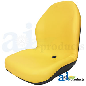 A-LGT125YL Seat, Lawn & Garden, UTV, Tractor, Skidsteer, Yellow Vinyl