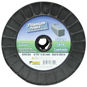 A-B145105 Titanium Power Trimmer Line, .105" square