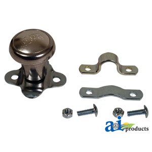 A-5A6 Spinner, Aluminum Steering Wheel (Polished Aluminum Knob)