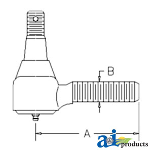 A-66711-56540 Tie Rod End, RH Thread