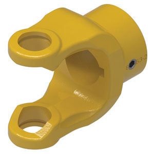 A-800-8611 Implement Yoke, Round Bore w/ Keyway & Set Screw