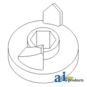 A-H216268 Coupling, Horizontal Unloading Auger