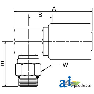 A-MBX90-06-10 (HY-RC90) MALE SAE