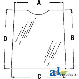 A-T133335 Glass, Door, Upper (LH)