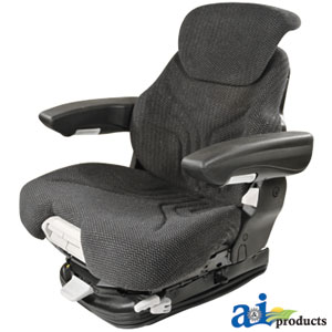 A-MSG95741GRC Grammer Seat Assembly, Charcoal MATRIX CLOTH, Black Vinyl Armrests