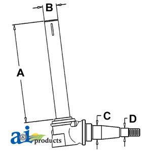 A-AR58607 Spindle w/ Fender Mounting Bracket (RH/LH)