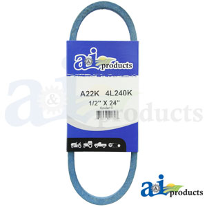 A-A22K Aramid Blue V-Belt (1/2" X 24" )