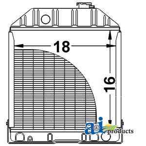 A-D8NN8005PA Radiator w/ Oil Cooler