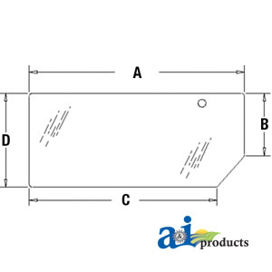 A-82000485 Glass, Rear, Lower
