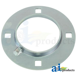 A-F4Z100-I Flange Half, Bearing; Re-Lubricatable 4 Bolt Round W/ Zerk