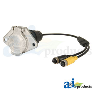 A-TP7523 CabCAM Plug, Monitor End, 2 Camera Capability