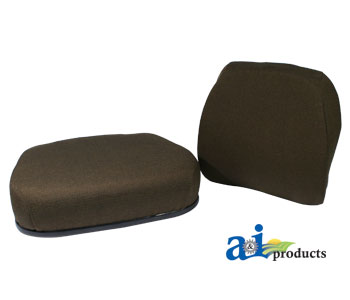 A-TY26549 Cushion Set; 2 Pc; Brown Cloth