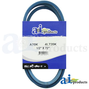 A-A70K Aramid Blue V-Belt (1/2" X 72" )