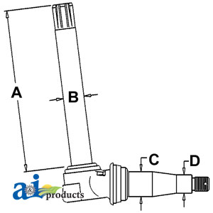 A-AL38381 Spindle (RH/LH)