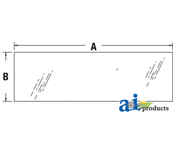 A-3A751-70550 Glass, Rear, Lower