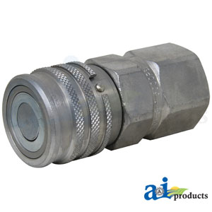 A-FEM-501-8FP-NL Coupler, Female Flat Face; FEM Series, ISO16028