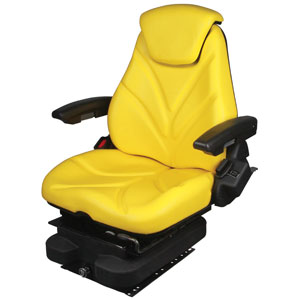 A-F20A5025 Seat, F20 Series, Low Pro Air Suspension, Yellow Vinyl