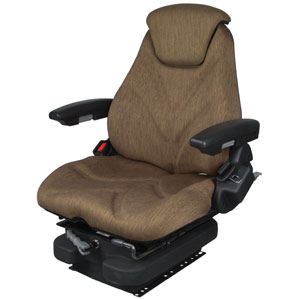A-F20M5112 Seat, F20 Series, Low Pro Mechanical Suspension, Brown Cloth