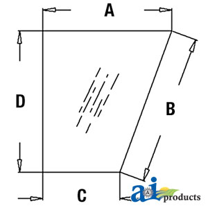 A-T147876 Glass, Side, Lower (RH)