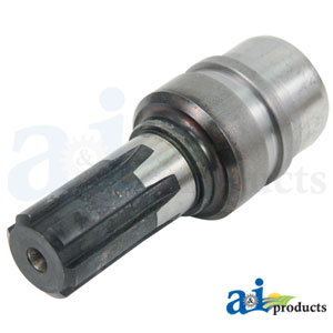 A-D225009 Bearing Stub Shaft, 2200 Series, 1 3/8" 6 Spline, 1 3/8" Bearing Dia., 4 1/2" End To Weld Length