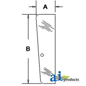 A-3233053R1 GLASS, DOOR, FRONT