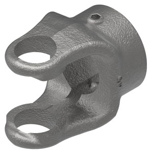 A-806-0620 Round Bore Implement Yoke (w/ Double Keyway & Set Screw)