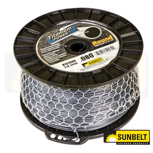 A-B157080 Titanium Power Trimmer Line, .080" round