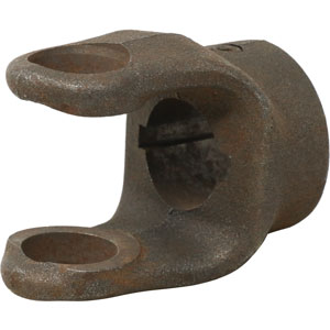 A-10001-1061 Implement Yoke, 1 1/8" Round Bore, 1/4 & 5/16" Double Keyway