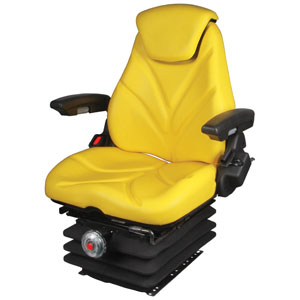 A-F20M7125 Seat, F20 Series, Mechanical Suspension, Yellow Vinyl