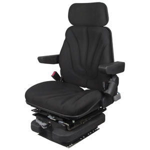 A-F10M4130 Seat, F10 Series w/ Isolator, Low Pro Mechanical Suspension, Black Cloth