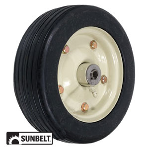 A-B1WL46 WHEEL-DECK, 10X3.25, RIBBED, STEEL-TAN