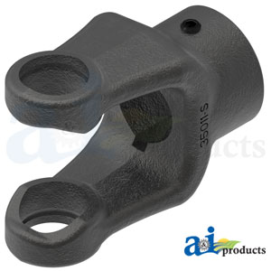 A-806-4420 Round Bore Implement Yoke (Double Keyway & Set Screw)