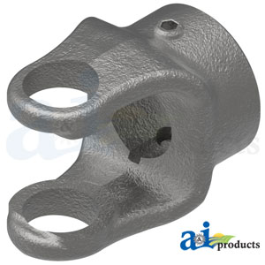 A-806-0618 Round Bore Implement Yoke (w/ Double Keyway & Set Screw)