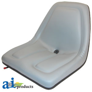 A-TMS444GR Seat, Michigan Style, w/ Slide Track, GRY