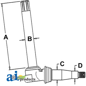 A-AL28222 Spindle w/ Fender Mounting Bracket (RH/LH)
