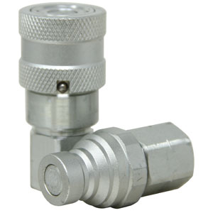 A-FF2514FPS Flat Face Hydraulic Coupler Socket & Plug Set (1/4" NPT)