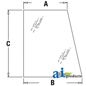 A-394700A1 Glass, Door, Upper (RH)