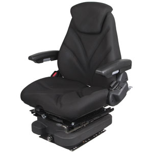 A-F20A5030 Seat, F20 Series w/ Isolator, Low Pro Air Suspension, Black Cloth