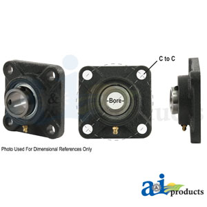 A-SAFNR112R-I 4 Bolt Flanged W/ Set Screws