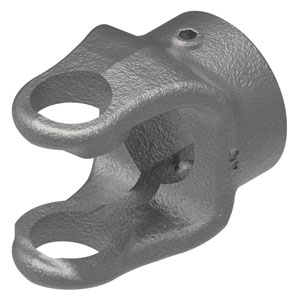 A-806-1020 Round Bore Implement Yoke (w/ Double Keyway & Set Screw)