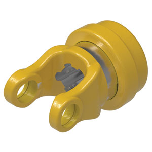 A-101-7106 Tractor Yoke, 1 3/8" - 6 Spline w/ Spring Lok